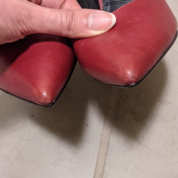 Charles and Keith Red Pumps w/ Ankle Strap/Cuff - Picture 6 of 12